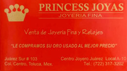 Princess Joyas-tarjeta