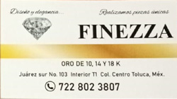 Joyería Finezza-tarjeta